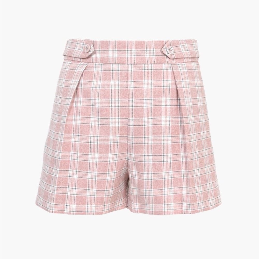 ADELYN RAE VIOLET PLAID FRONT PLEATED TROUSER, NWT
